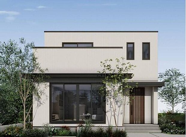 【建物プラン例(パース・外観)】建物プラン例(22号地)建物面積107.54m2/3LDK+マルチコーナー