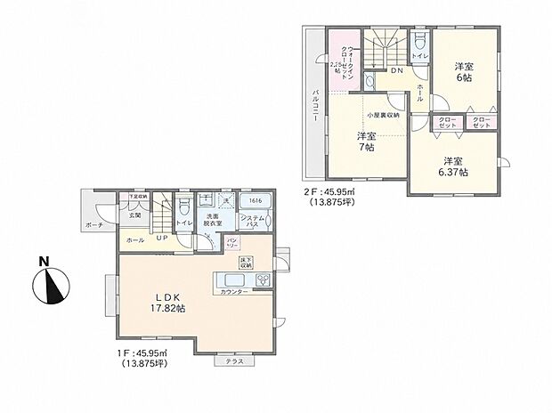 1号棟間取り図
