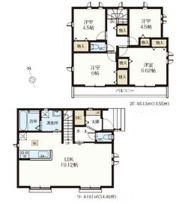 B号棟間取り図