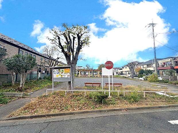 【前面道路含む現地写真】目の前が公園です!