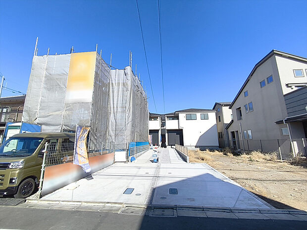 【外観】完成済みの物件です。実際のお部屋をご見学いただけます。ぜひお問い合わせください