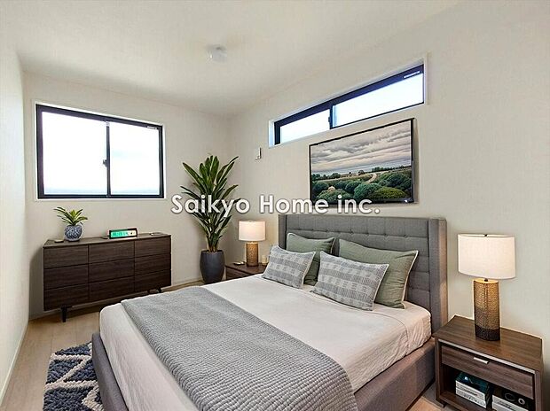 【居室】お陽さまの光、爽やかな風をたっぷり取り込めます。室内はいつも明るい印象なので気持ちの良い朝を迎えられます。毎日の生活も明るくなりそう※家具等はCG加工しています