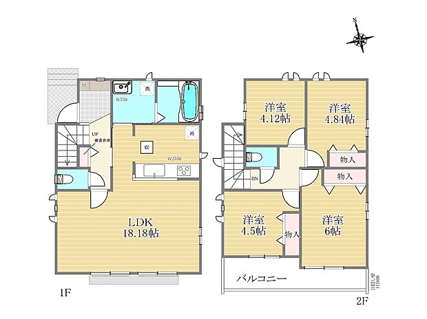 間取り図(1-J号棟)