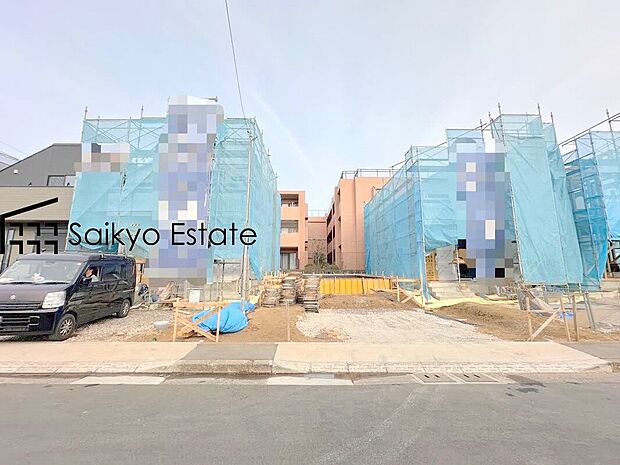 【現地外観】スーパーまで徒歩約3分、コンビニまで徒歩約4分など、周辺は商業施設が充実した暮らし便利な立地です!急なお買い物も安心です♪