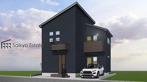 【外観完成予想図】LDK広々19帖!リビング2箇所に床暖房完備!全居室6帖以上の大型3LDK!季節の物などの収納に便利3帖のロフト付き!洋室2部屋にWIC付き!玄関にはベビーカーなども置けて便利なシューズクローク完備!