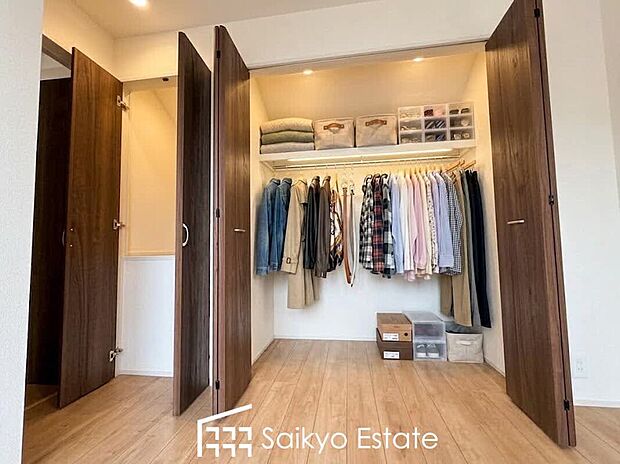 【収納(施工例)】各居室に収納を設けておりますので、衣類の他にもカバンや小物など何でも収納して、居室の全空間を有効活用できます♪
