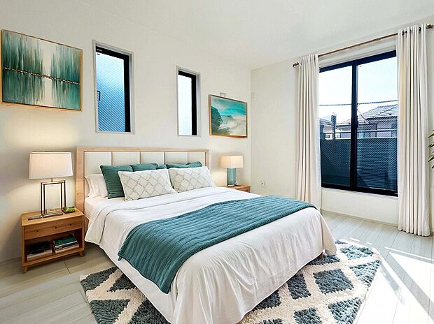 【建物プラン例:Room】
全居室2面で明るく通風良好のプランでの建築可能!
建物面積:79m2|建物参考価格:2000万円