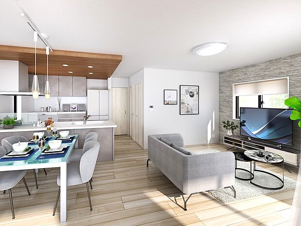 【建物プラン例:LDK】
建売購入では叶わないプラン・カラーセレクトのご相談が可能なため、理想の住まいに近づけることができます!また、建築条件外しも無料で行えるので、お好みのハウスメーカーで建築可能!