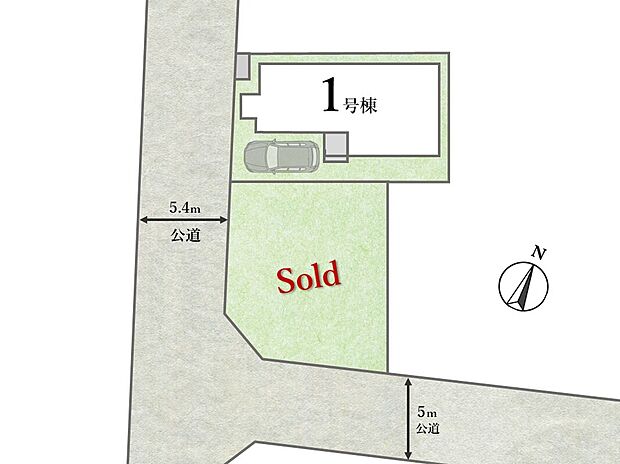 【区画図】
日暮里舎人ライナー「見沼代親水公園」駅など3駅3路線が利用可能！
教育施設や買い物施設が徒歩圏内に充実している緑豊かで暮らしやすい住環境に佇むZEH水準の新築分譲住宅が最終1棟！