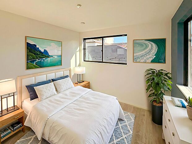 【Room:6帖】
食洗器や浴室暖房乾燥機、モニター付きインターホンなど設備仕様が豊富。本画像はCGで作成しており、実際に現地に家具は配置しておりません。