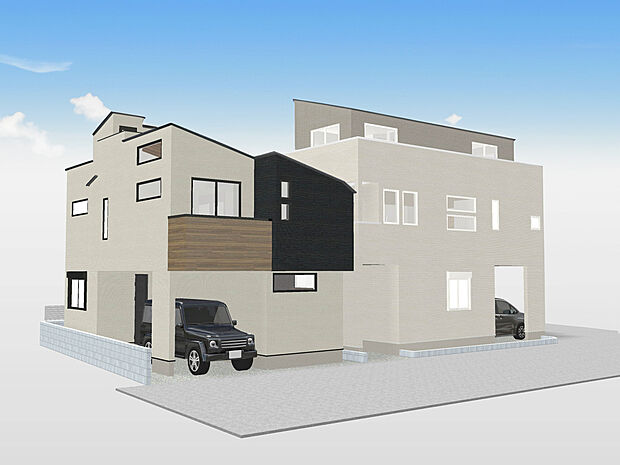 【【建物完成イメージパース】】幼稚園や保育園、小中学校など教育施設も徒歩12分圏内にあり、小さい子どもや低学年でも負担が少なく通え、お迎えや学校行事の参加など、保護者も足を運びやすい立地です。