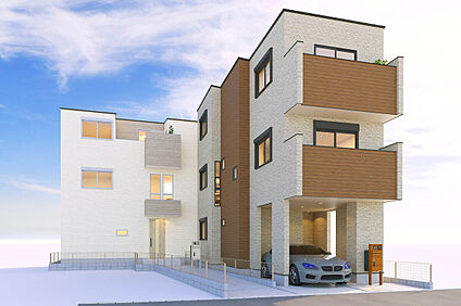 【建物完成イメージパース：外観】