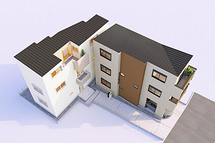 【建物完成イメージパース：外観】