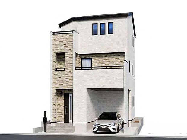 【【建物完成イメージパース:外観】】断熱・省エネ性能に優れたZEH水準仕様住宅!
設計・建設住宅性能評価書、耐震等級3取得の高仕様な邸宅!