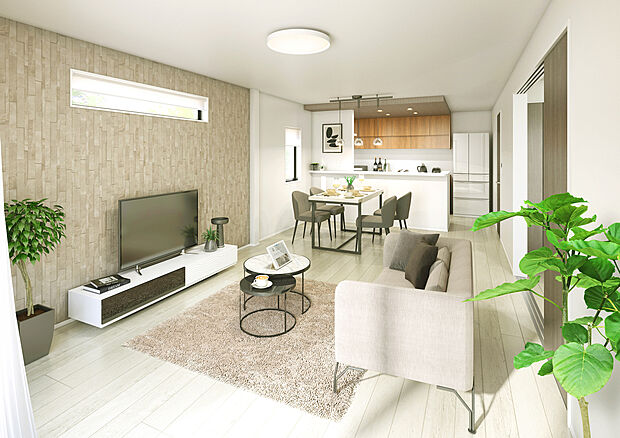 【【建物プラン例:LDK】】構造躯体の倒壊等防止/損傷防止の双方で耐震等級3を標準仕様とし、繰り返す地震や台風をはじめ、災害から家族と暮らしを守ります。