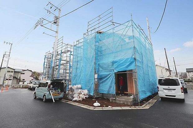 【【外観：3月中旬撮影】】全棟が住宅性能表示制度6項目最高等級を取得。さらに設計・建設住宅性能評価書を取得した高品質な建物。