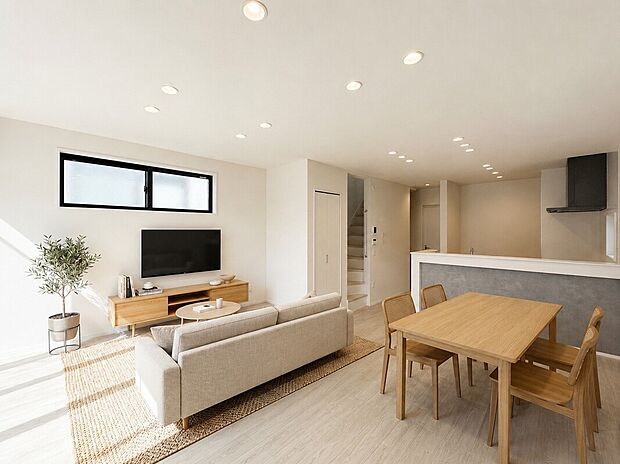 【【LDK：2号棟】】住まい周辺に「狛江通り」が通っており、小田急線「狛江」駅から京王線「国領」駅方面まで利用可能！カーアクセスも便利な環境
※この画像はCG加工により家具配置しています。