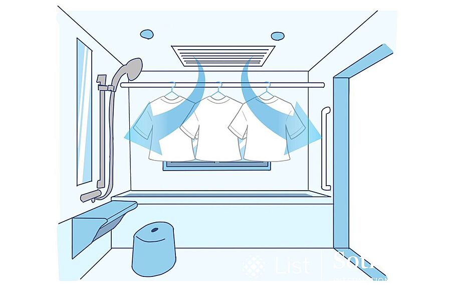 ■浴室乾燥機■突然の雨にもあったら嬉しい設備の浴室換気乾燥機