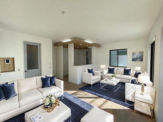 ■同社施工例_リビング
※本画像はCGで作成しており、実際に現地に家具は設置しておりません。また販売価格に家具は含まれません※