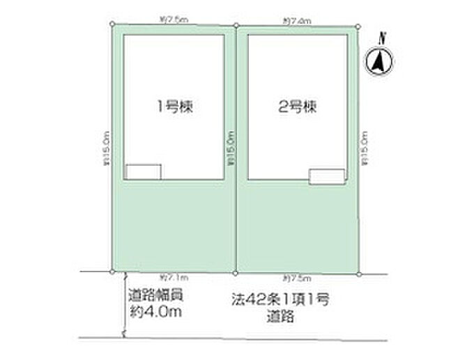 1~2号棟 区画図
