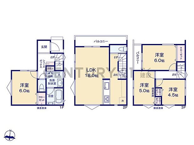 【4LDK】家族との会話が弾む対面式キッチン