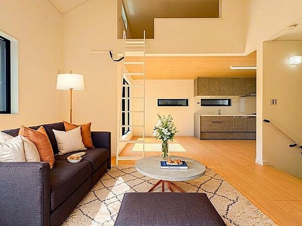 【LDK・CGにて家具配置】上質な暮らしを感じさせてくれます。毎日の暮らしの中で表情を変える場所ですが、いつもあたたかく家族を包み込んでくれる場所。