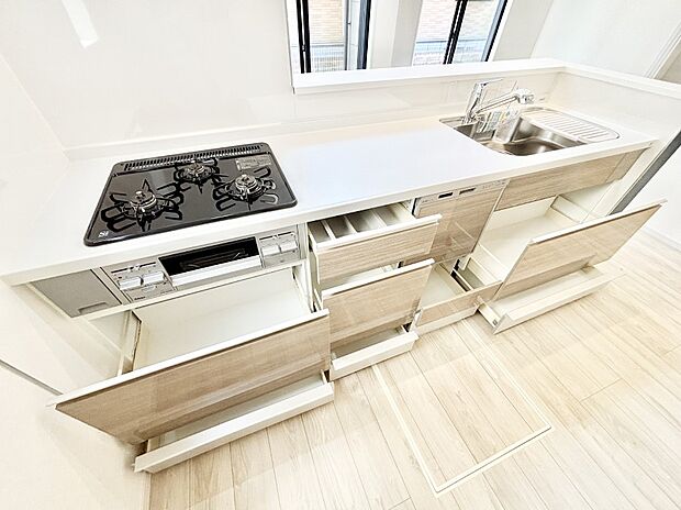 【スライド収納】使いやすさを優先したスライド式収納タイプ!