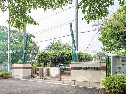 練馬区立小中一貫教育校大泉桜学園 1100m(14分)