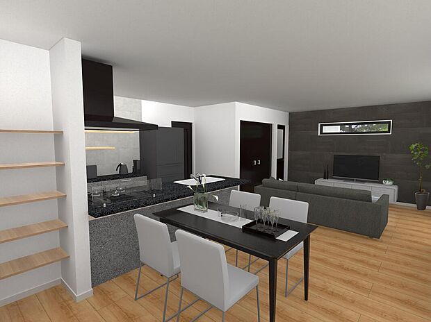 【■内観パース】LDK