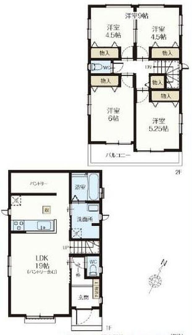 (A号棟)、4LDK、土地面積112.66m2、建物面積92.32m2