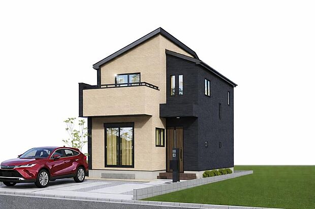 『完成予想図　１号棟』
気になった物件すぐにご見学対応させていただきます♪平日・お仕事帰りなど、いつでもご案内可能です♪周辺環境と併せて、実際に現地をご確認ください♪