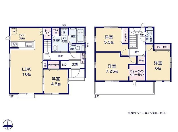 (２号棟)、4LDK、土地面積130.09m2、建物面積99.78m2