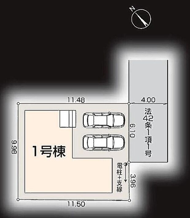 敷地３４坪超えとゆとりがあります。カースペース並列２台分！南東道路で陽当たり良好♪開口部を多く設けて陽射しを取り込む工夫をしました。