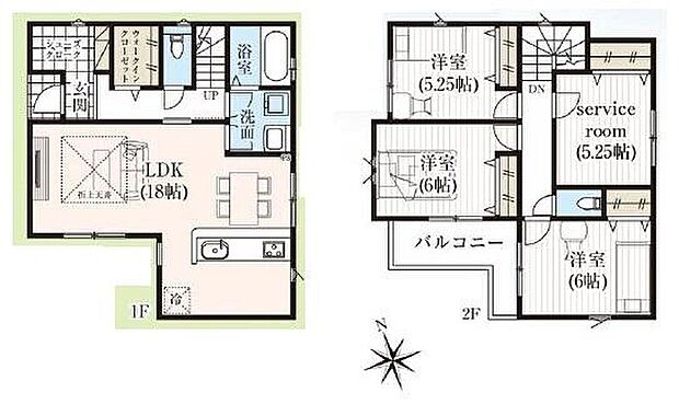 (1号棟)、3LDK+S、土地面積100.28m2、建物面積100.2m2