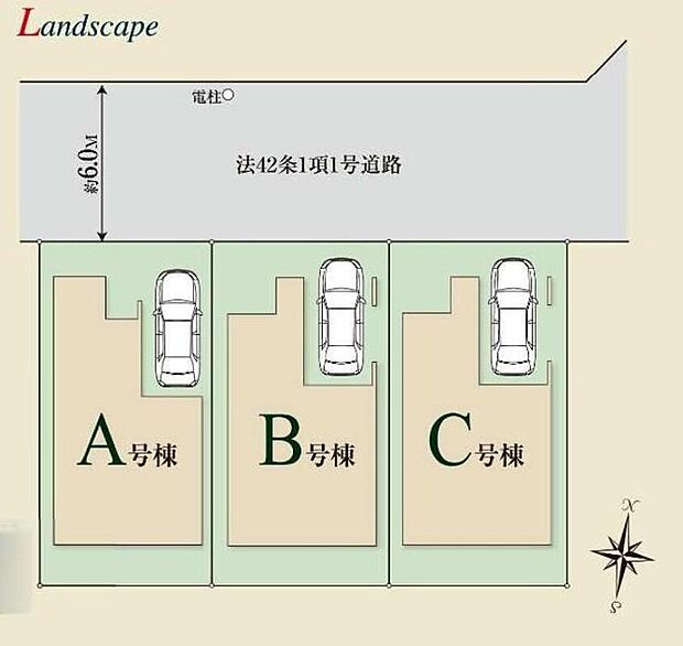 きれいな整形地です♪前面道路は約６ｍとゆとりがございます。