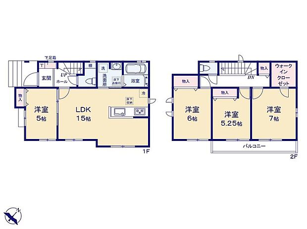 (A号棟)、4LDK、土地面積99.99m2、建物面積93.67m2