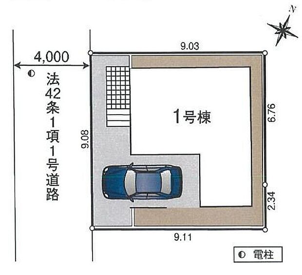 敷地を有効活用できる整形地です!ビルトインカースペース付き。周辺は落ち着いた住宅街です。