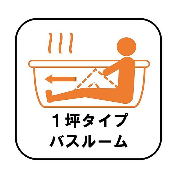 足を伸ばして毎日の疲れを癒せる広々1坪タイプです。半身浴もでき、ゆっくりと寛げます。お子様と一緒でも快適に入浴が出来ますね。