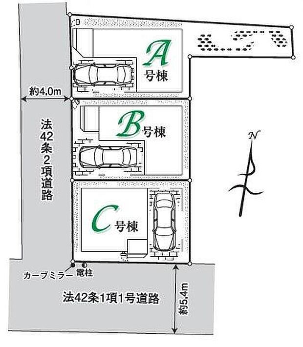 全棟カースペース完備。ビルトインカースペースで土地を有効活用！買い物施設が豊富な利便性と住み心地の良さを両立したお住まい！