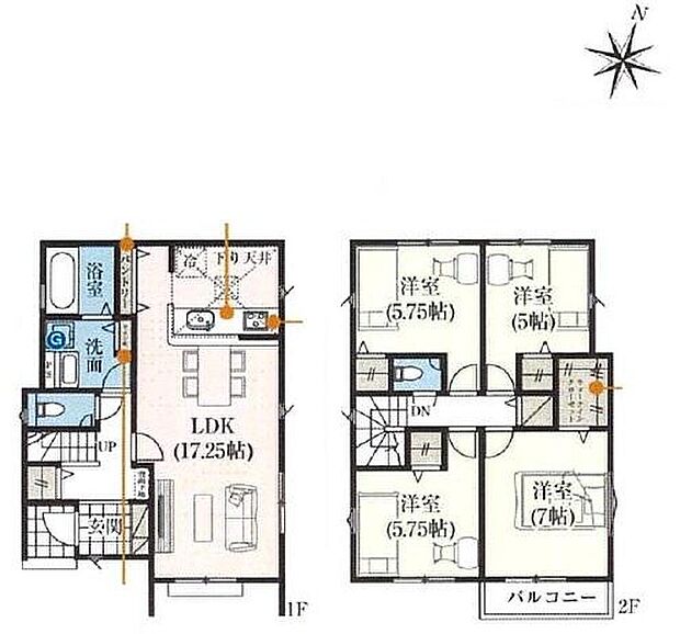 (4号棟)、4LDK、土地面積121.22m2、建物面積98.12m2