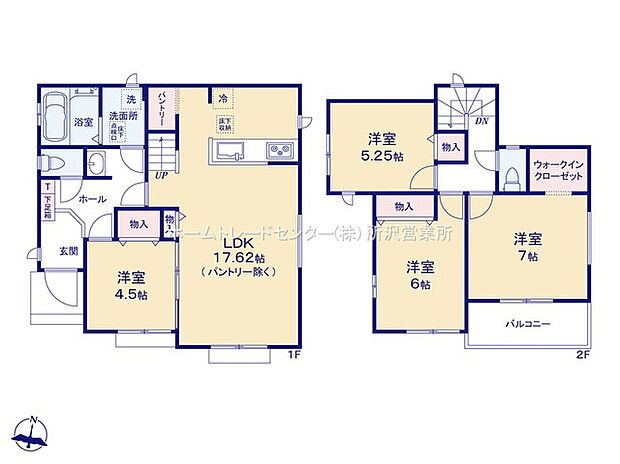 【4LDK】☆リビングイン階段仕様☆
帰宅したら家族が必ず顔を合わせて欲しい。そんな思いをこめたリビングイン階段。毎日大切な家族とのコミュニケーションがとれる家族想いの間取りです。