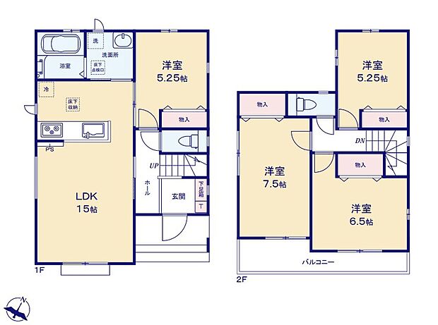 【4LDK】☆キッチン横洋室☆
キッチンに接した洋室は、2WAYアクセス♪在宅ワークのスペースや、お子様の遊び場など、多彩な用途にお使いいただけます。