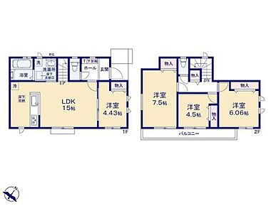 ☆リビング横洋室付き☆
お子様の遊び場やお昼寝スペースとしてなど、リビング横の洋室を開放し広々とお使い頂けます。突然の来客時には戸を閉めて視線を遮る事も可能です。 