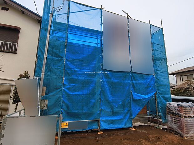 【１号棟現地外観写真】住宅性能評価で耐震等級３（最高等級）を取得！お客様を守る大切な住宅だからこそ、第三者の検査を受けて安心して住んでいただける住宅をご案内させて頂きます。