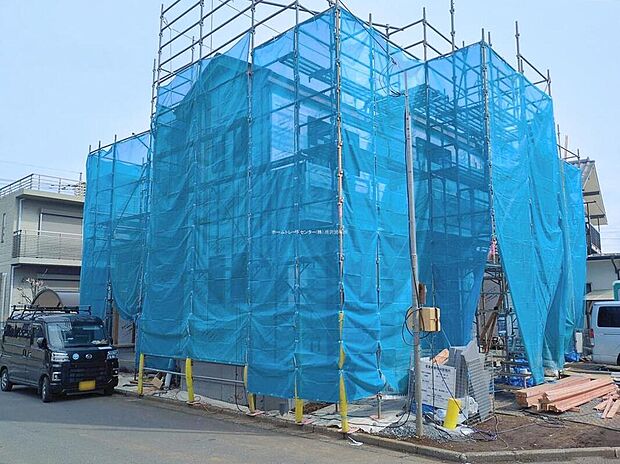 【現地外観写真】『A号棟』
住宅性能評価で耐震等級３（最高等級）を取得！お客様を守る大切な住宅だからこそ、第三者の検査を受けて安心して住んでいただける住宅をご案内させて頂きます。