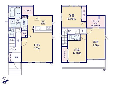 ☆収納豊富なお住まい☆
キッチン近くにパントリー、２階洋室には大容量ウォークインクローゼットを設置！必要な場所に十分な収納がありますので、すっきりとお住まいいただけます♪ 