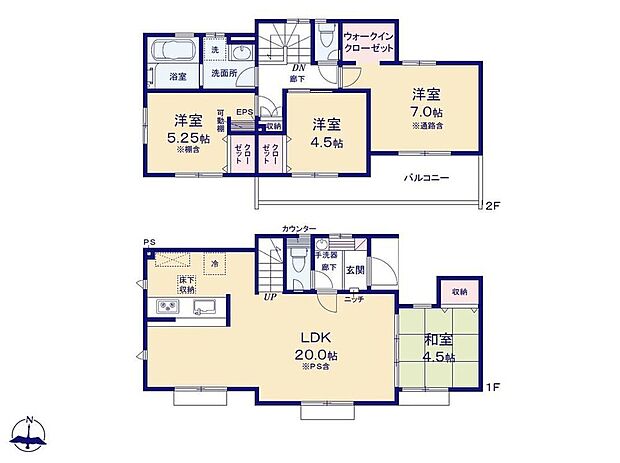 【4LDK】☆リビングイン階段仕様☆帰宅したら家族が必ず顔を合わせて欲しい。そんな思いをこめたリビングイン階段。毎日大切な家族とのコミュニケーションがとれる家族想いの間取りです。