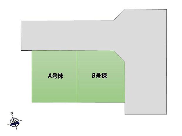 【全体区画図】敷地を有効活用できる整形地です！周辺は落ち着いた住宅街です。周辺は起伏の少ない道のりなので、自転車でのお出かけも快適。航空公園が近く、休日は四季を感じながら、ジョギングしたり、お子様と一緒に遊べます。