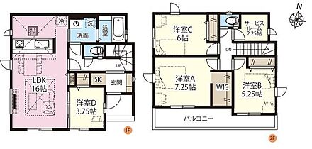 ☆サービスルーム☆２．２５帖のサービスルームは、書斎や趣味のお部屋として多用途にお使いいただけます♪ 