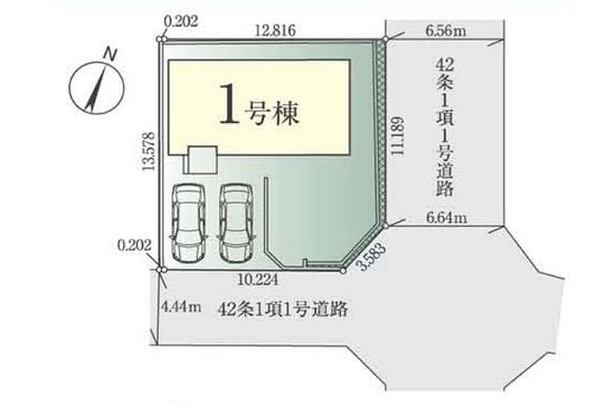 開放感のある南東の角地に建つ陽当たり・通風良好のお住まいです♪カースペースは2台分。南庭付きです！！